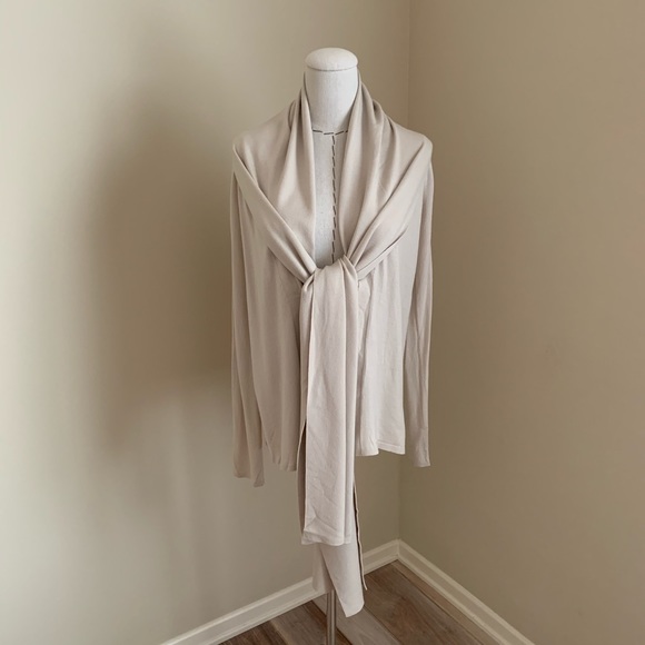 TSE Sweaters - TSE Wool Shawl Collar Open Wrap Cardigan Sweater